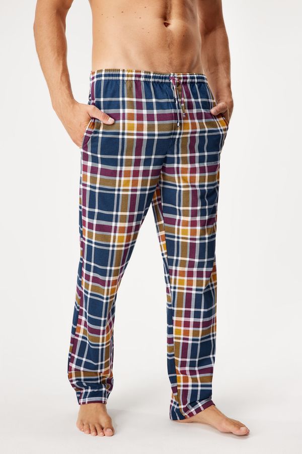 Cornette Памучно долнище на пижама Flag