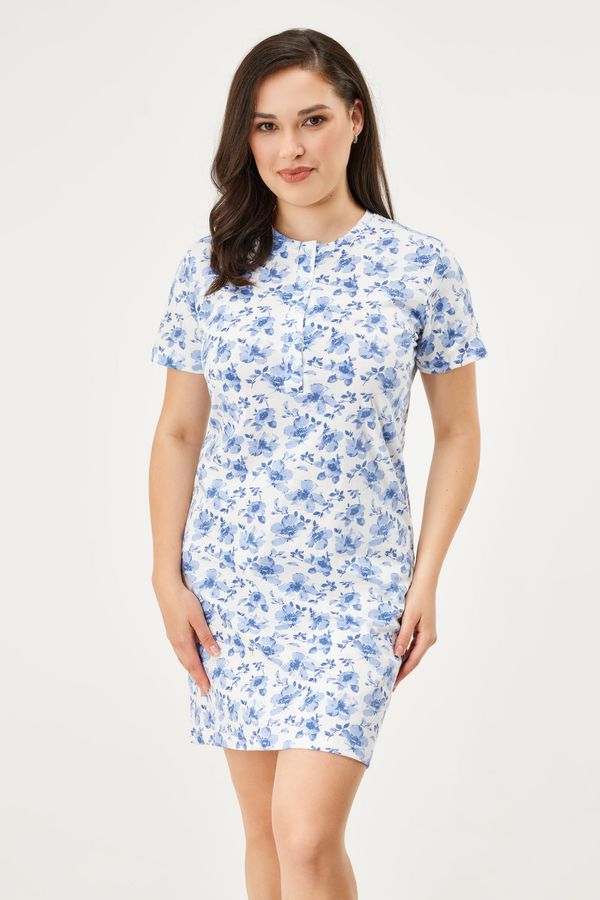 Coveri Памучна нощница Lauryn къса