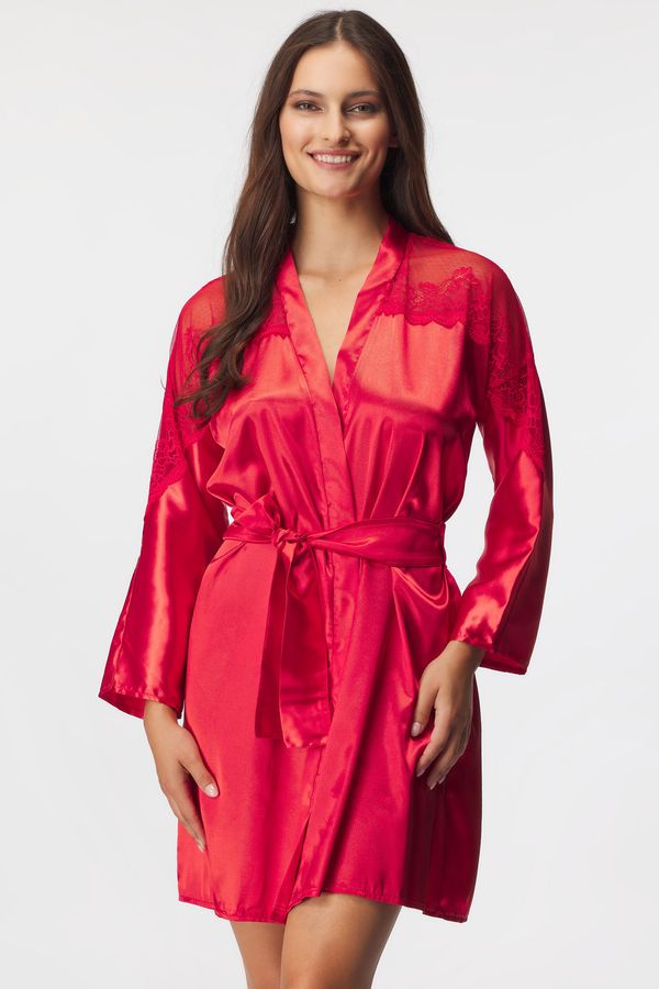 Dkaren Sp. z o.o. Сатенен халат Femi къс