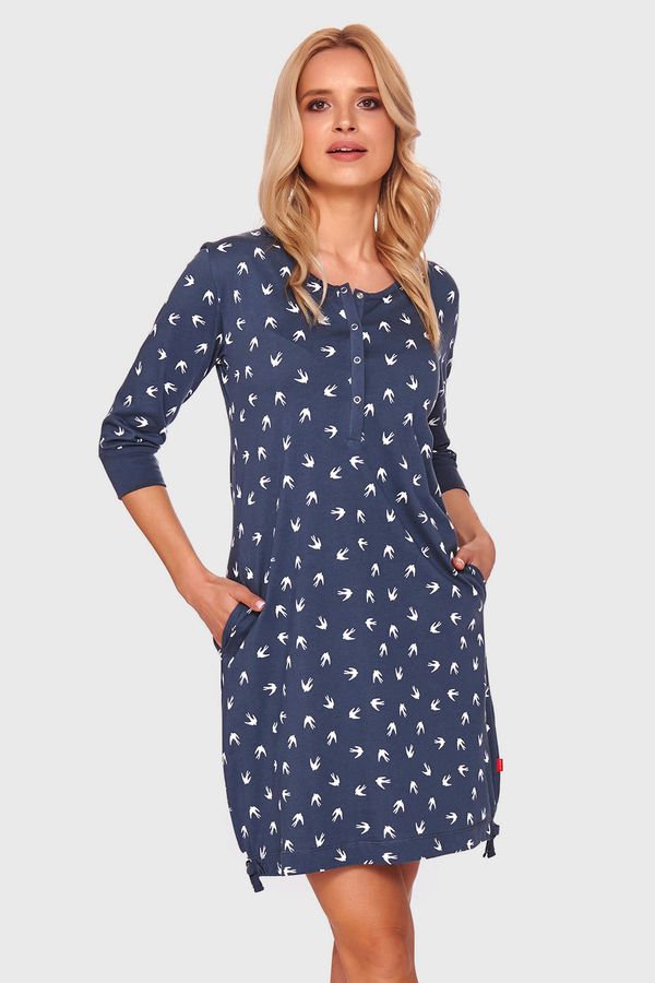 Doctor Nap Нощница за бременни и кърмачки Lucy синя