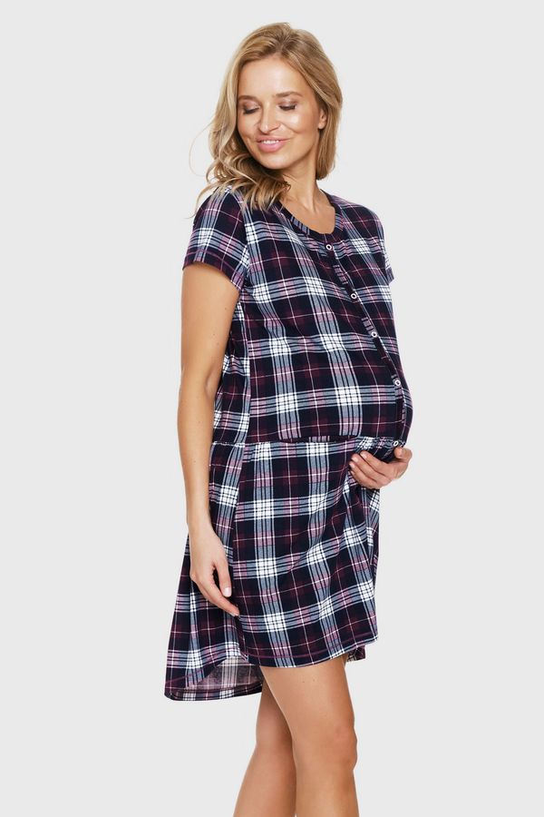 Doctor Nap Памучна нощница за кърмачки Burgundy