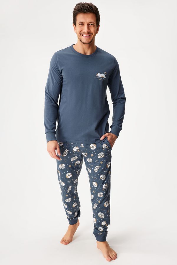 Doctor Nap Памучна пижама Follow your Dreams дълга