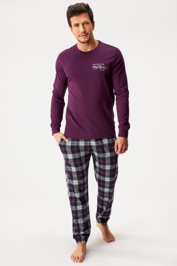 Doctor Nap Памучна пижама Together дълга