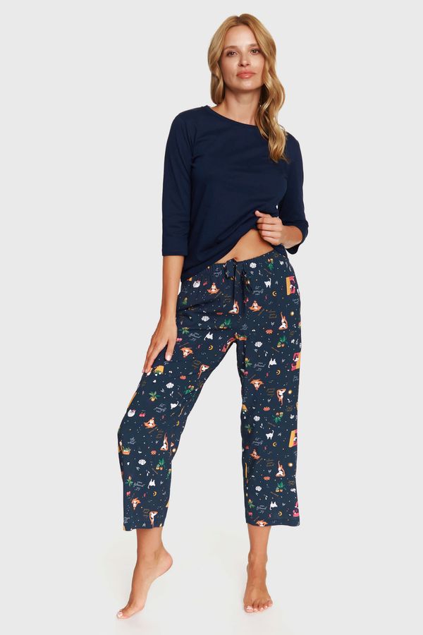 Doctor Nap Памучна пижама Yoga дълга