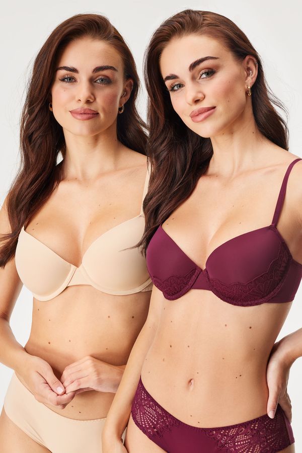 Dorina 2PACK сутиени Lorena подплатени Plunge