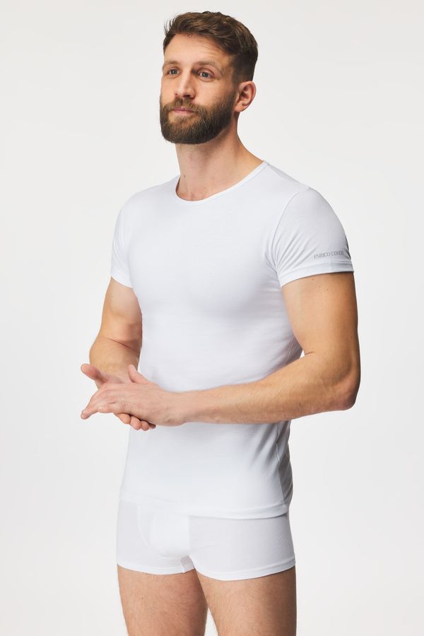 Enrico Coveri Мъжка фланела бяла