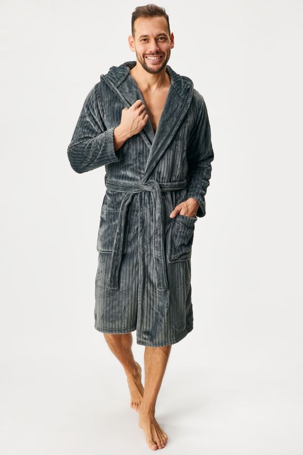 Envie Топлещ халат Felix къс с качулка
