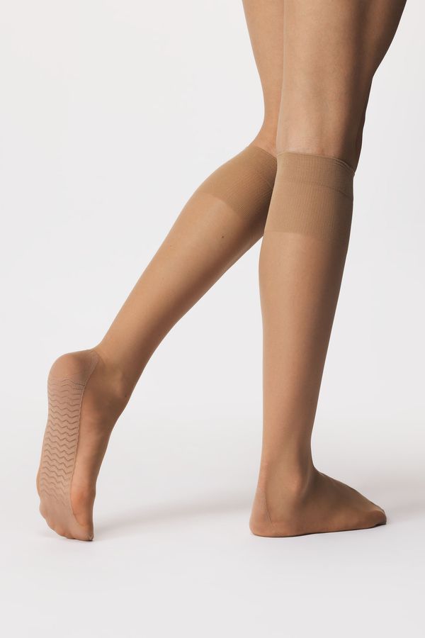 Gabriella Три четвърти силонови чорапи Massage 20 DEN