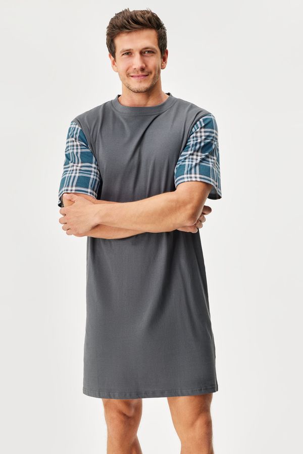 Gino Памучна нощница Pedro къса