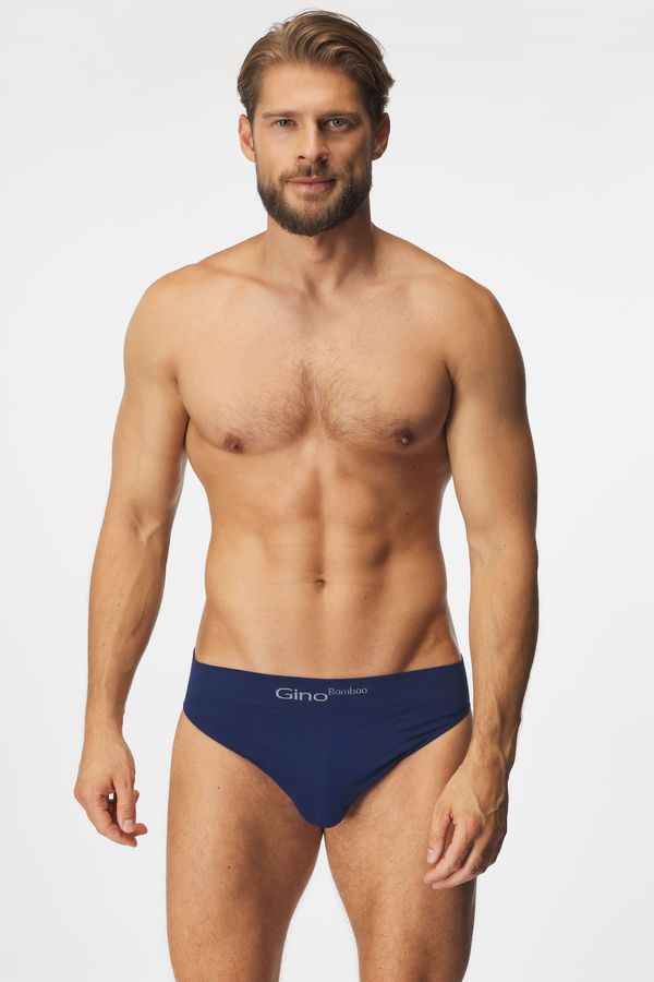 Gino Памучни слипове Blue безшевни