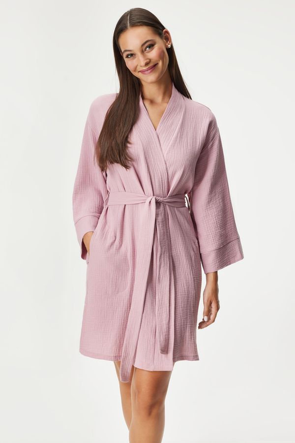 Hamana Памучен халат Mauri къс