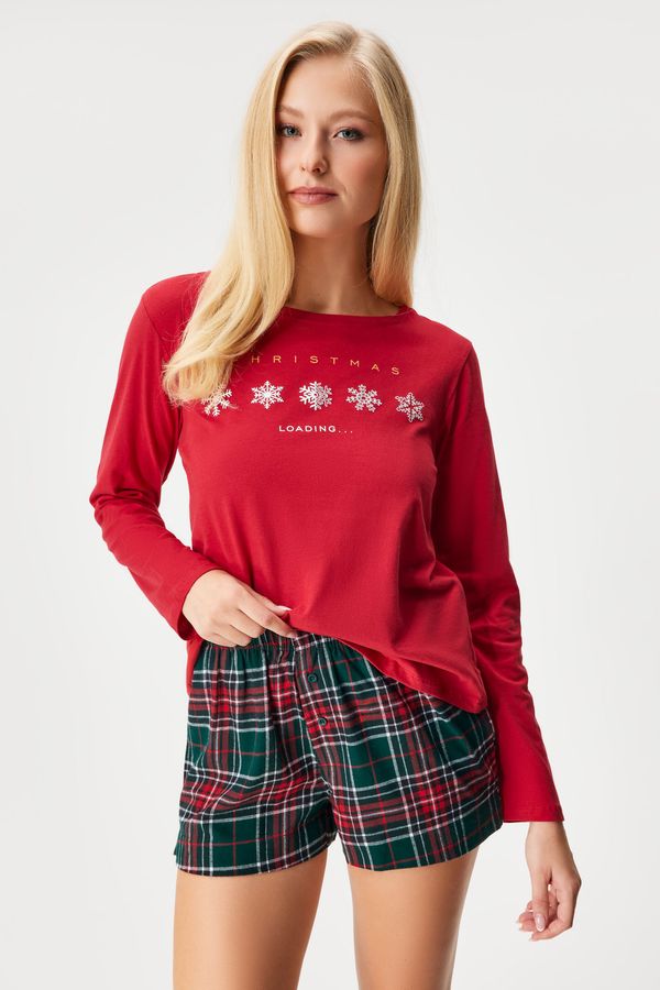 Henderson Памучна пижама Feli къса