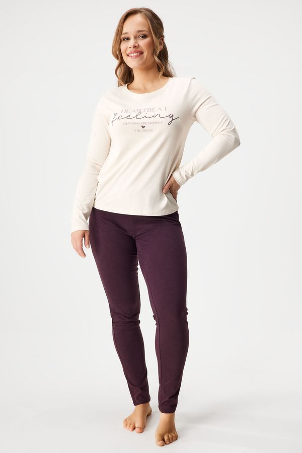 Henderson Памучна пижама Freja II дълга