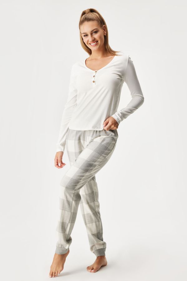 Henderson Памучна пижама за кърмачки Farris дълга