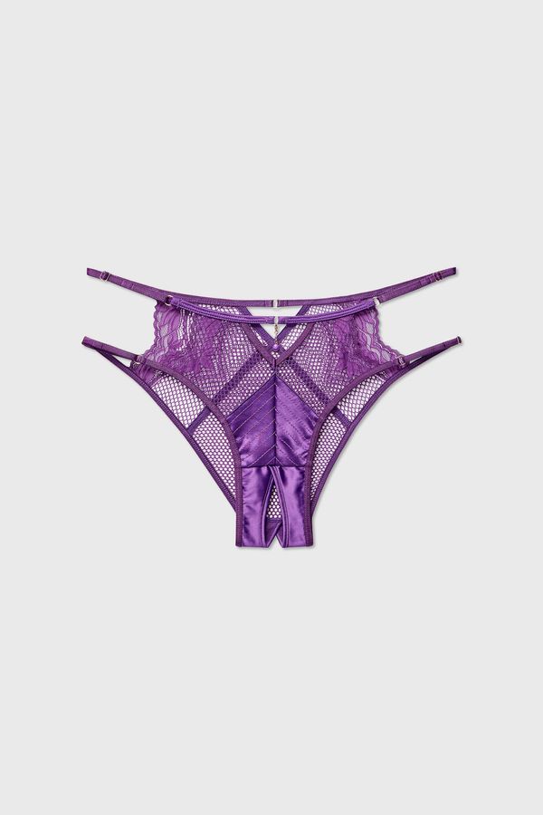 Hunkemöller Еротични бразилски бикини Belladonna с отворено дъно