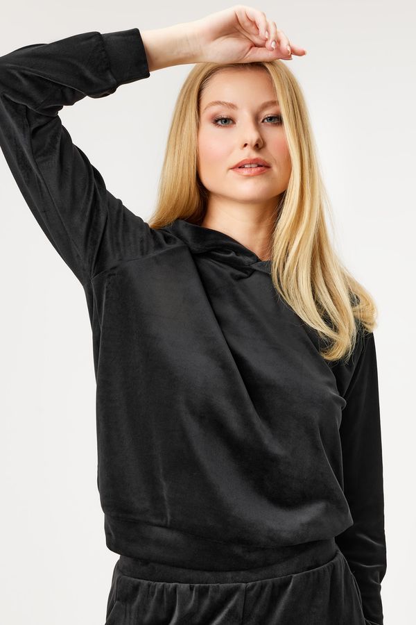 Hunkemöller Кадифено спортно горнище Waverly с качулка