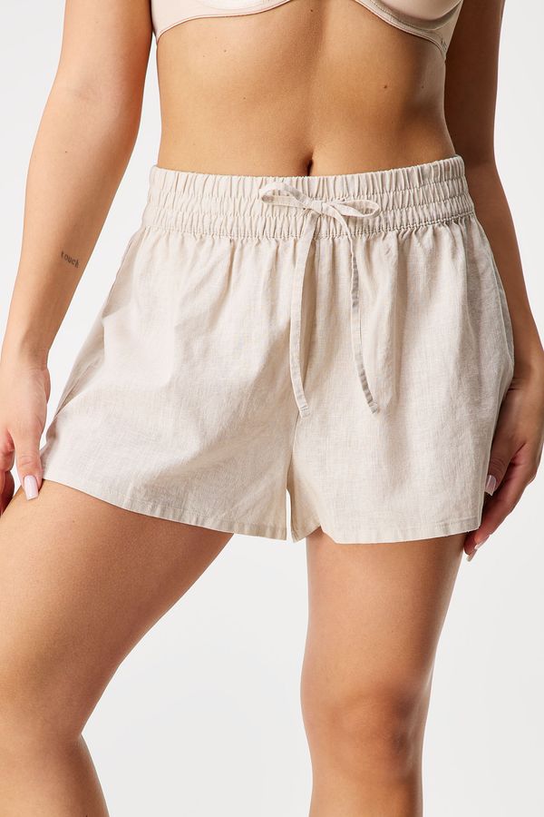 Hunkemöller Ленени пижамени шорти Linen