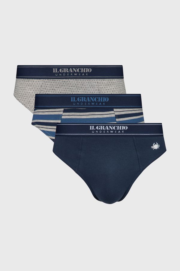 Il Granchio 3PACK памучни слипове Archer