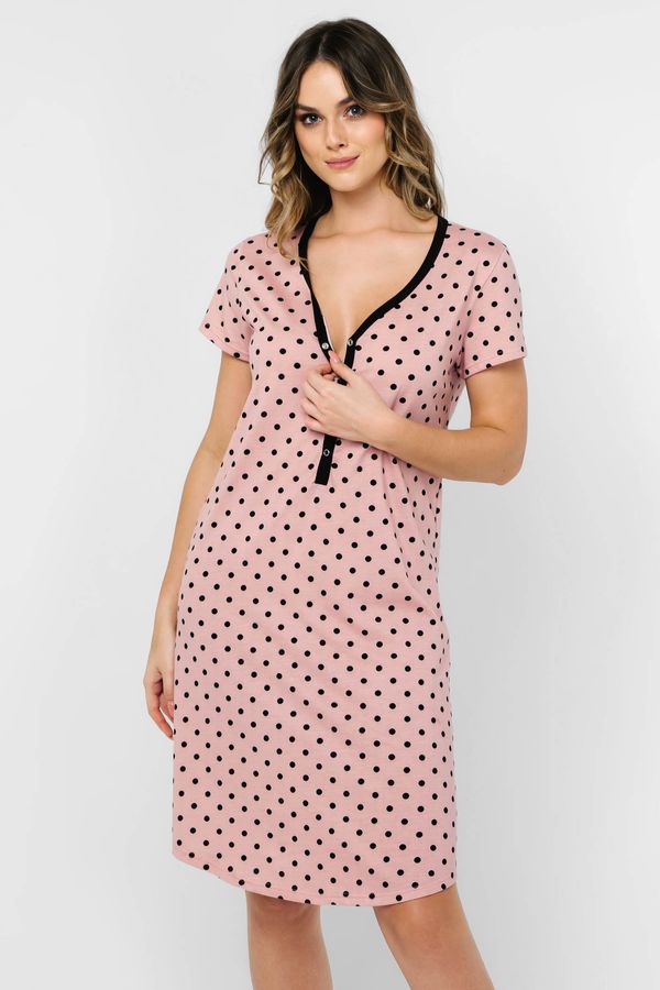 Italian Fashion Нощница за бременни и кърмачки Buscato къса