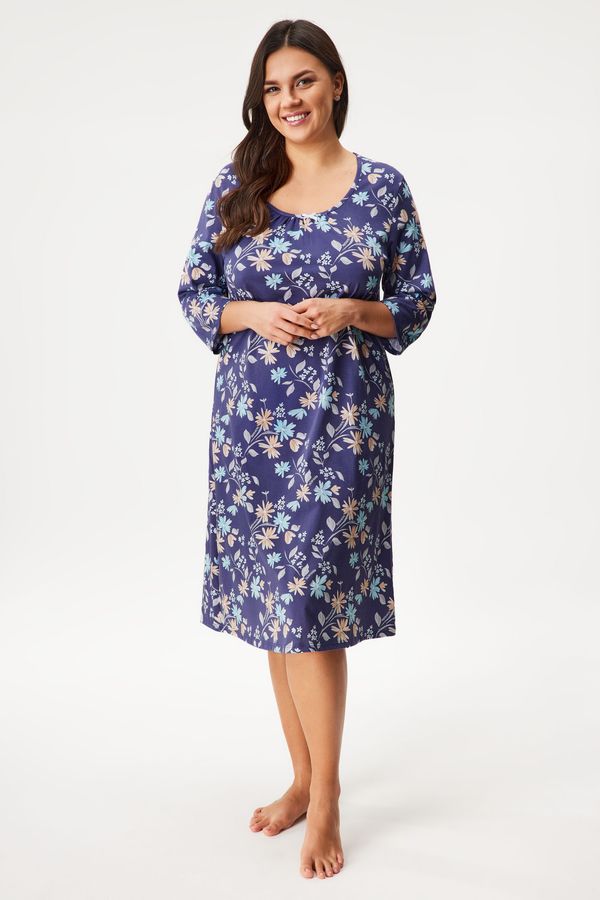 Italian Fashion Памучна нощница Pulia дълга