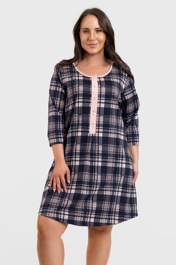 Italian Fashion Памучна нощница за бременни Dona къса