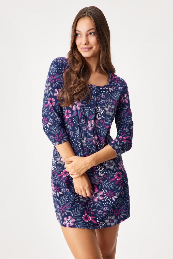 Italian Fashion Памучна нощница за кърмачки Folk къса