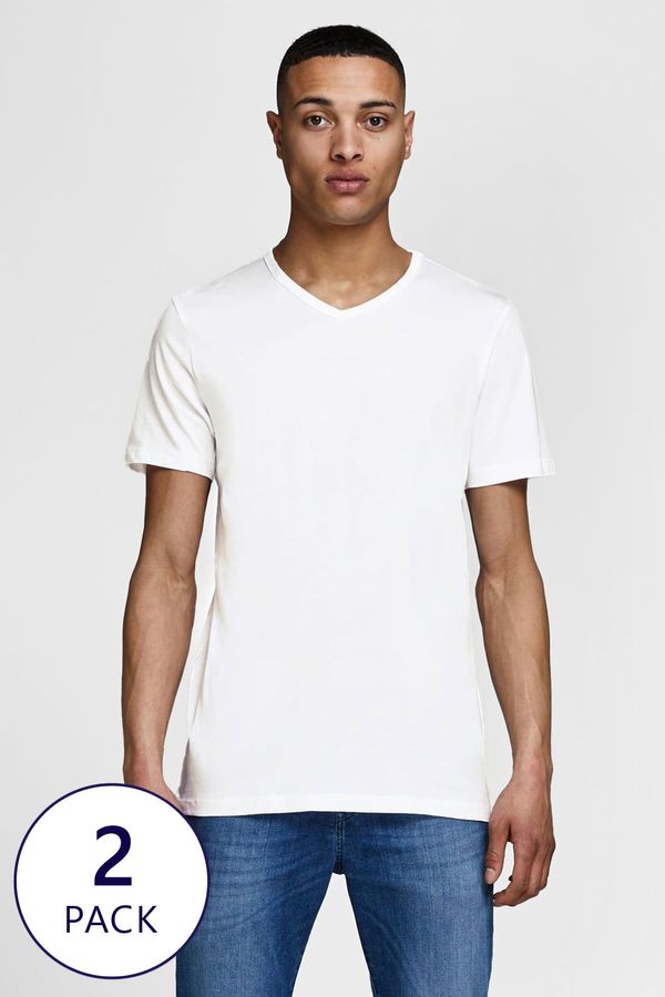 Jack & Jones 2PACK памучни тениски JACK AND JONES JacBasic Crew II