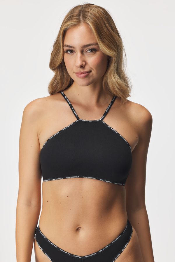 Karl Lagerfeld Сутиен Karl Lagerfeld Mini Logo Halter Bralette