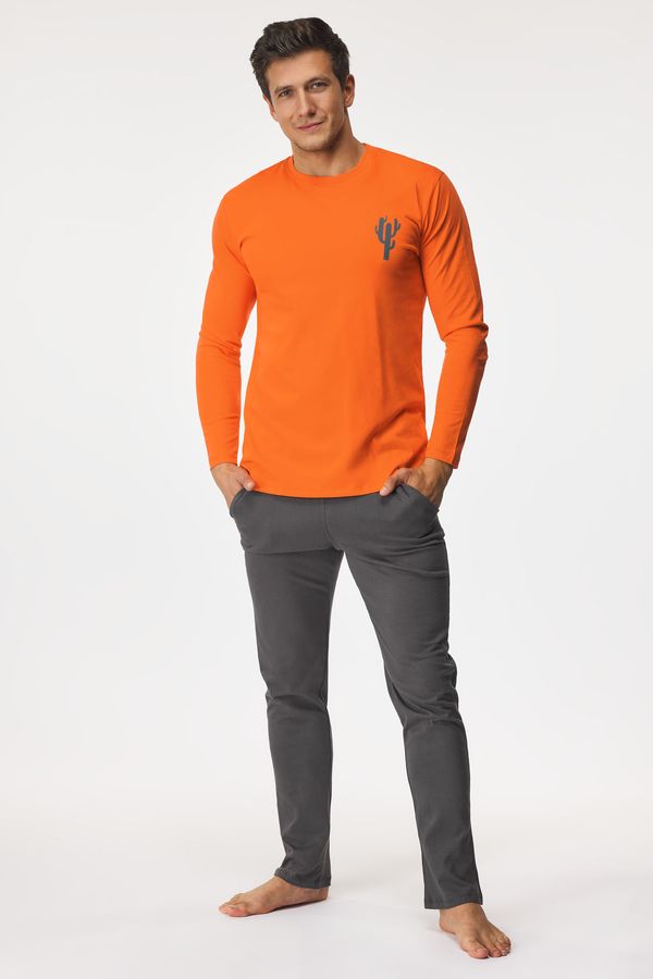 L -  L Памучна пижама Zander дълга