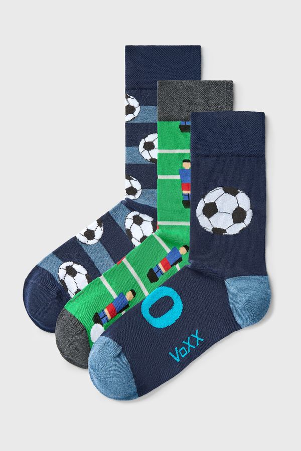 Lonka 3PACK чорапи Debox Fotbal по-дълги