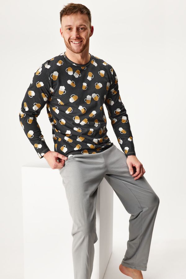 Lonka Памучна пижама Lopping Pivo дълга