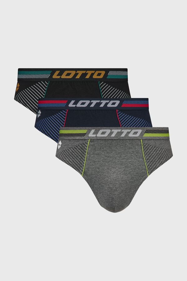 Lotto 3PACK памучни слипове Valerio