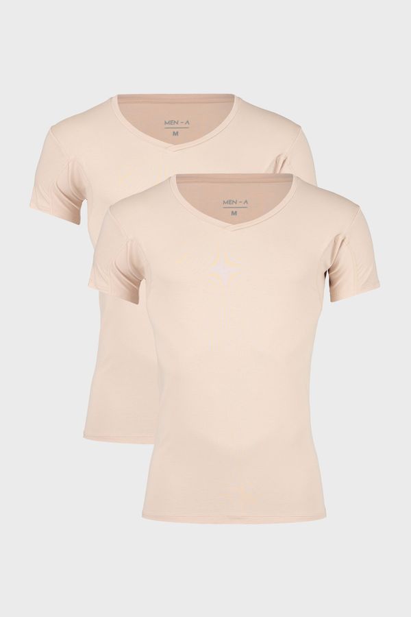 MEN-A 2PACK невидими тениски за под риза MEN-A с платки под мишниците