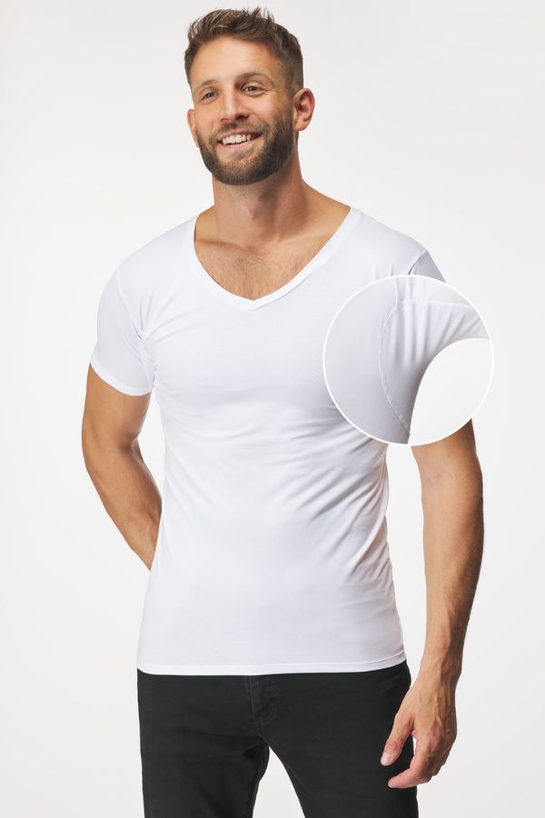MEN-A Невидима тениска за под риза MEN-A с платки под мишниците