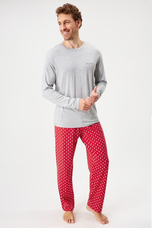 MEN-A Пижама MEN-A Christmas Trees дълга