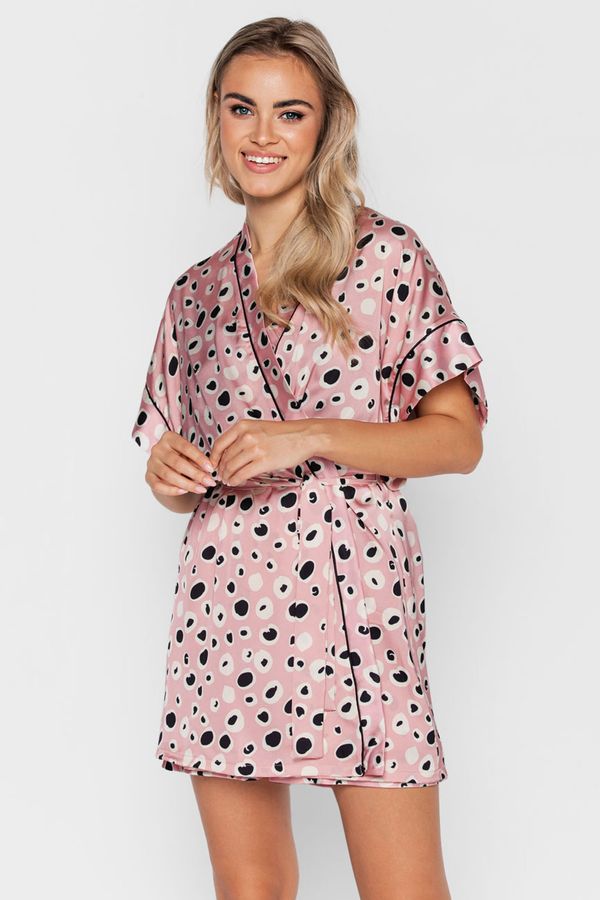 Mija Vu Сатенен халат Kind of Crazy къс