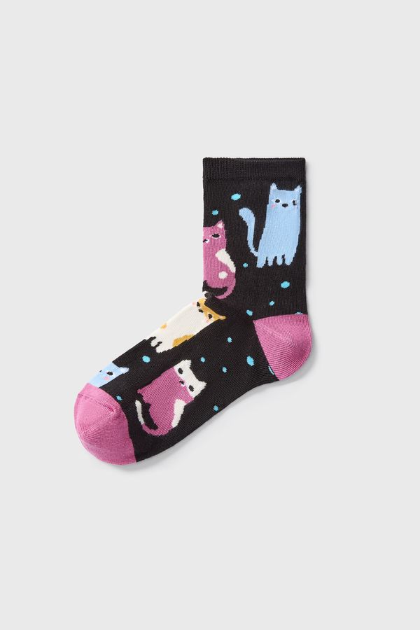 Milena Чорапи Colorful Cats по-дълги