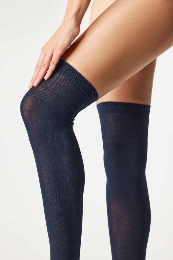 Milena Дамски чорапи до над коляното Basic Color