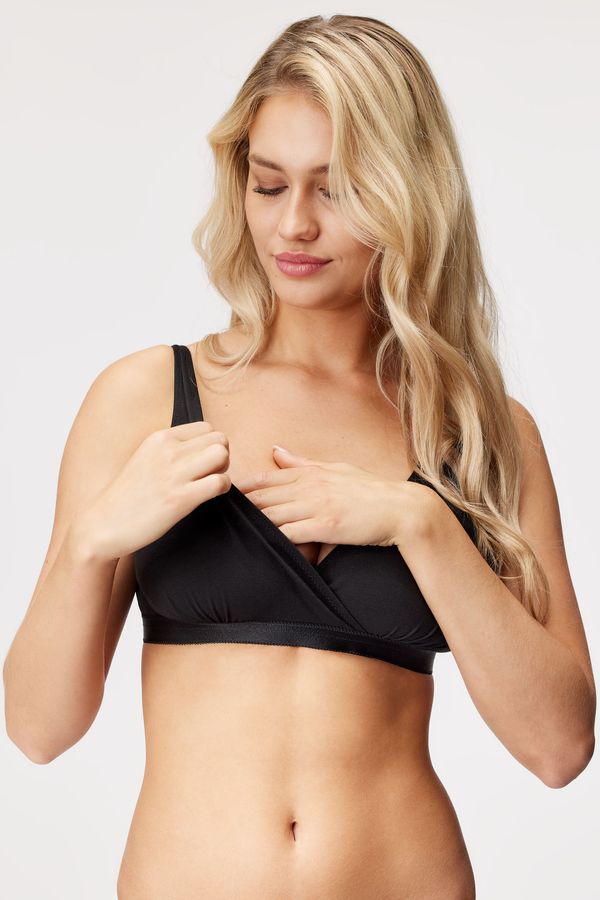 Mitex Сутиен за кърмачки Lilly Black неподплатен