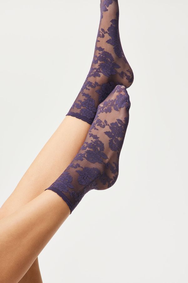 Oroblú Силонови чорапи до под коляното OROBLÚ Little Roses 20 DEN