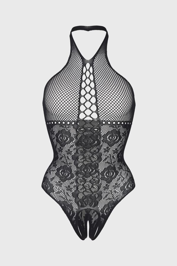 Passion Еротично цяло боди Alicja с отворено дъно