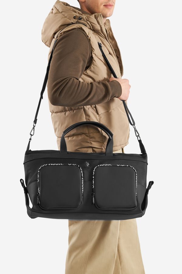 U.S. POLO ASSN. Чанта за пътуване U.S. POLO ASSN. ЧЕРЕН