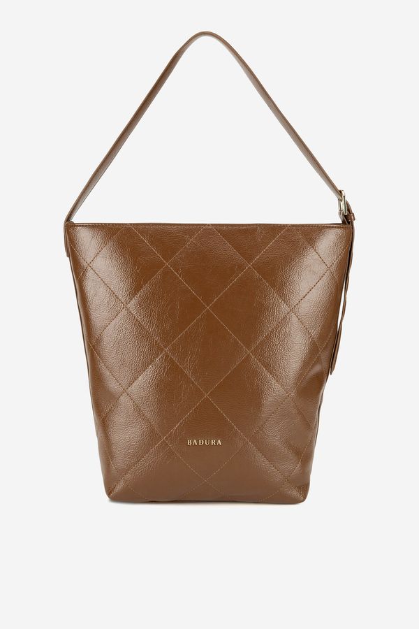 Badura Дамска чанта Badura ТЪМНОКАФЯВ