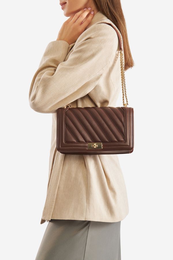 Badura Дамска чанта Badura ТЪМНОКАФЯВ