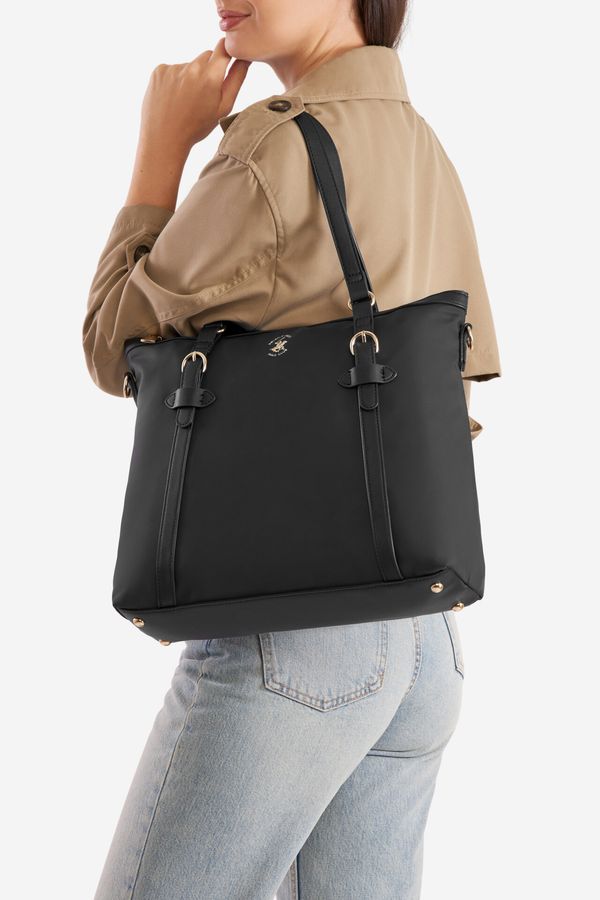 Beverly Hills Polo Club Дамска чанта Beverly Hills Polo Club ЧЕРЕН