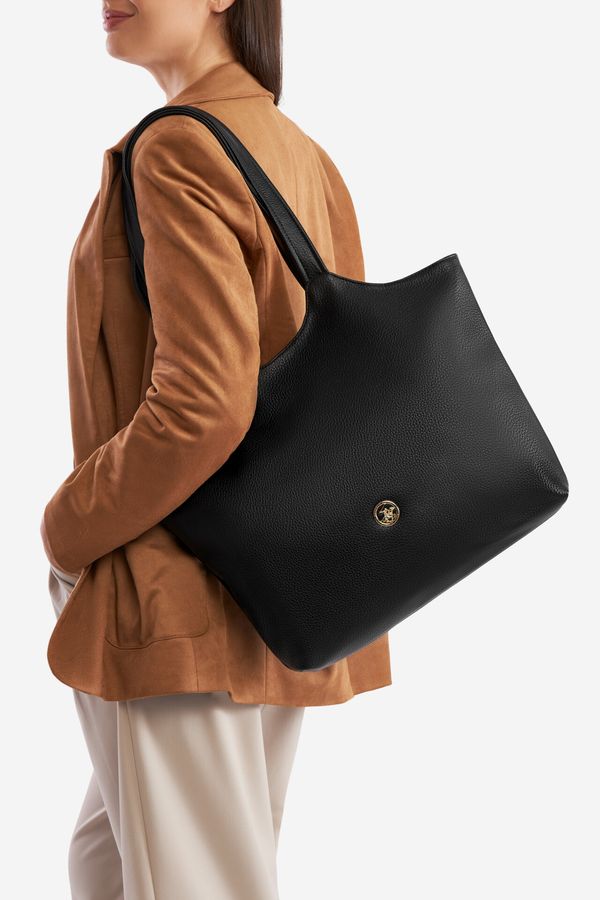 Beverly Hills Polo Club Дамска чанта Beverly Hills Polo Club ЧЕРЕН