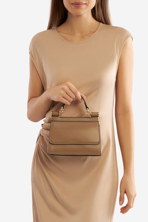 EVA MINGE Дамска чанта EVA MINGE ТЪМНОБЕЖОВ