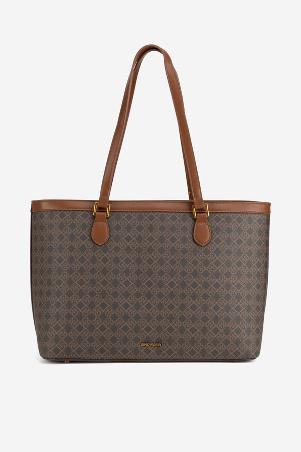 Gino Rossi Дамска чанта Gino Rossi КАФЯВ