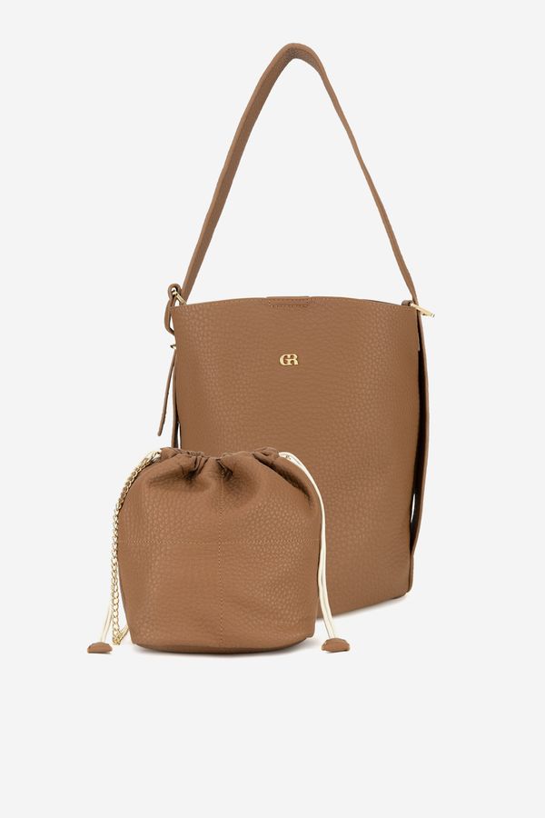 Gino Rossi Дамска чанта Gino Rossi КАФЯВ