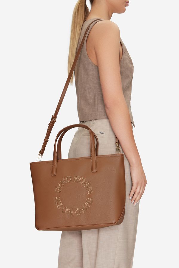 Gino Rossi Дамска чанта Gino Rossi СВЕТЛОКАФЯВ